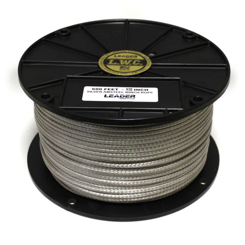 5/32" LWC Replacement Winch Rope - 600 ft. Silver